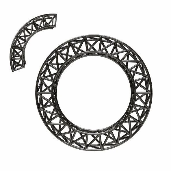 Round Aluminum Truss D - 4M 40x40 cm (black)