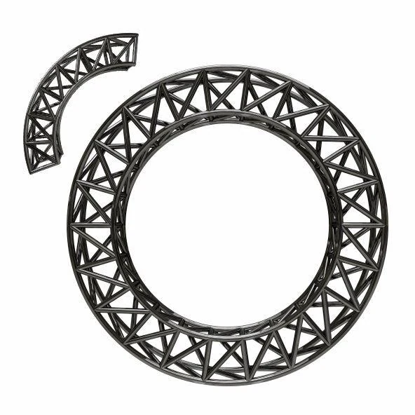 Round Aluminum Truss D - 8M 40x40 cm (black)